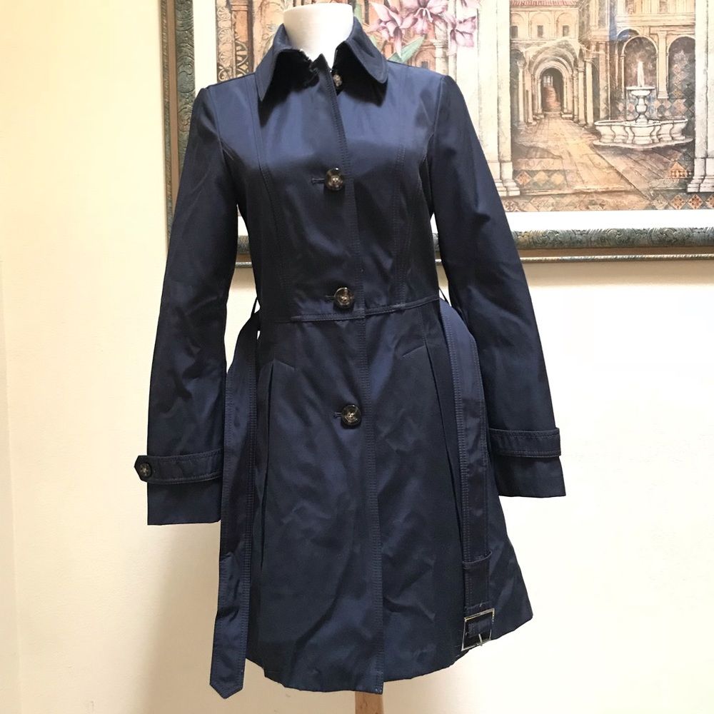 NWOT Laundry by Shelli Segal Skirted Trench Coat